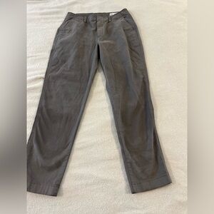 GAP Downtown Khaki Pants Women’s 12 Tall High Rise 30” Inseam Gray